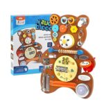 Busy Board Montessori cu 14 activitati, Ursulet