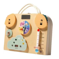 Busy Board pliabil, portabil, placa 8 cu activitati, 3 ani +