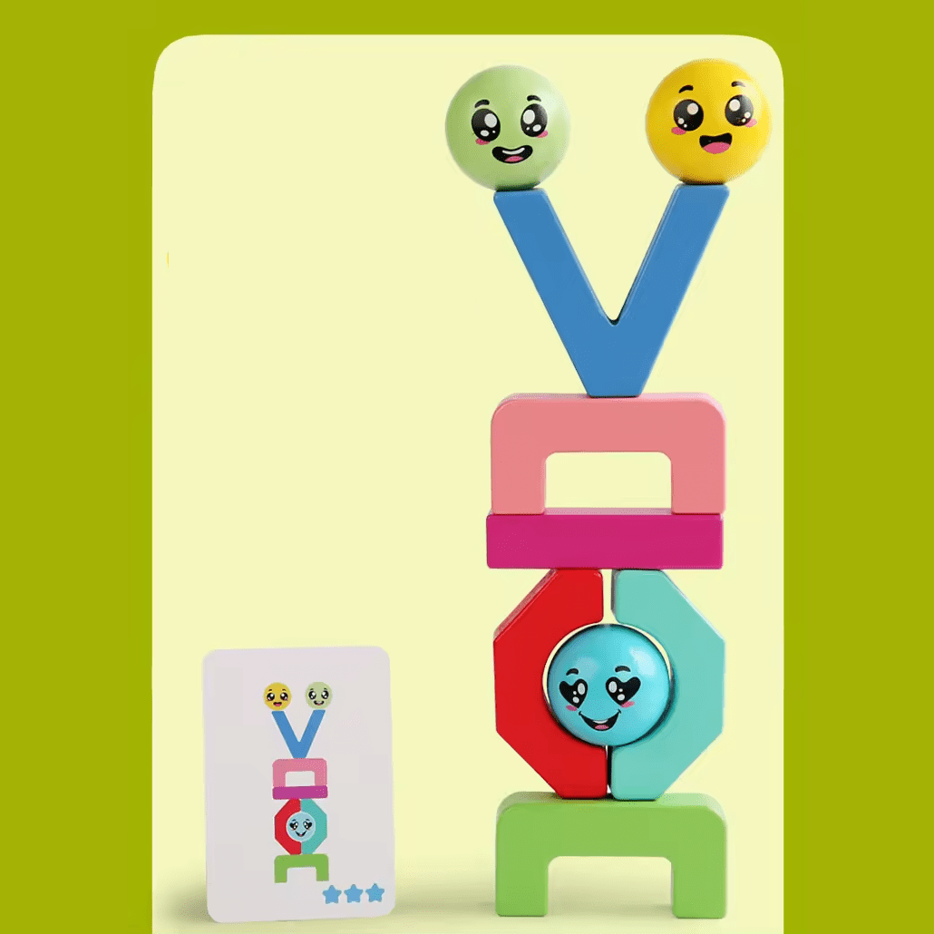 Joc de tip Montesorii, Constructie si logica, 3 ani 05