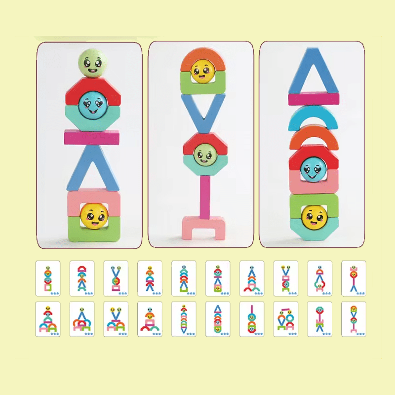 Joc de tip Montesorii, Constructie si logica, 3 ani 06