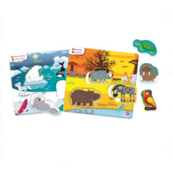 Joc educativ Habitatul Animalutelor, 3 ani+