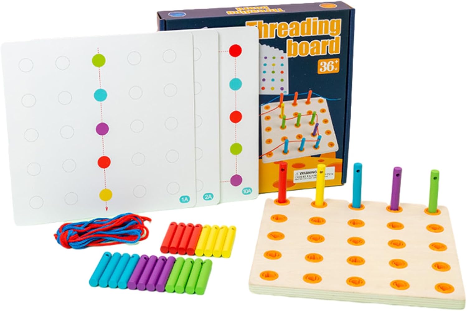 Joc educativ de tip Montessori, Geobord, 3 ani+