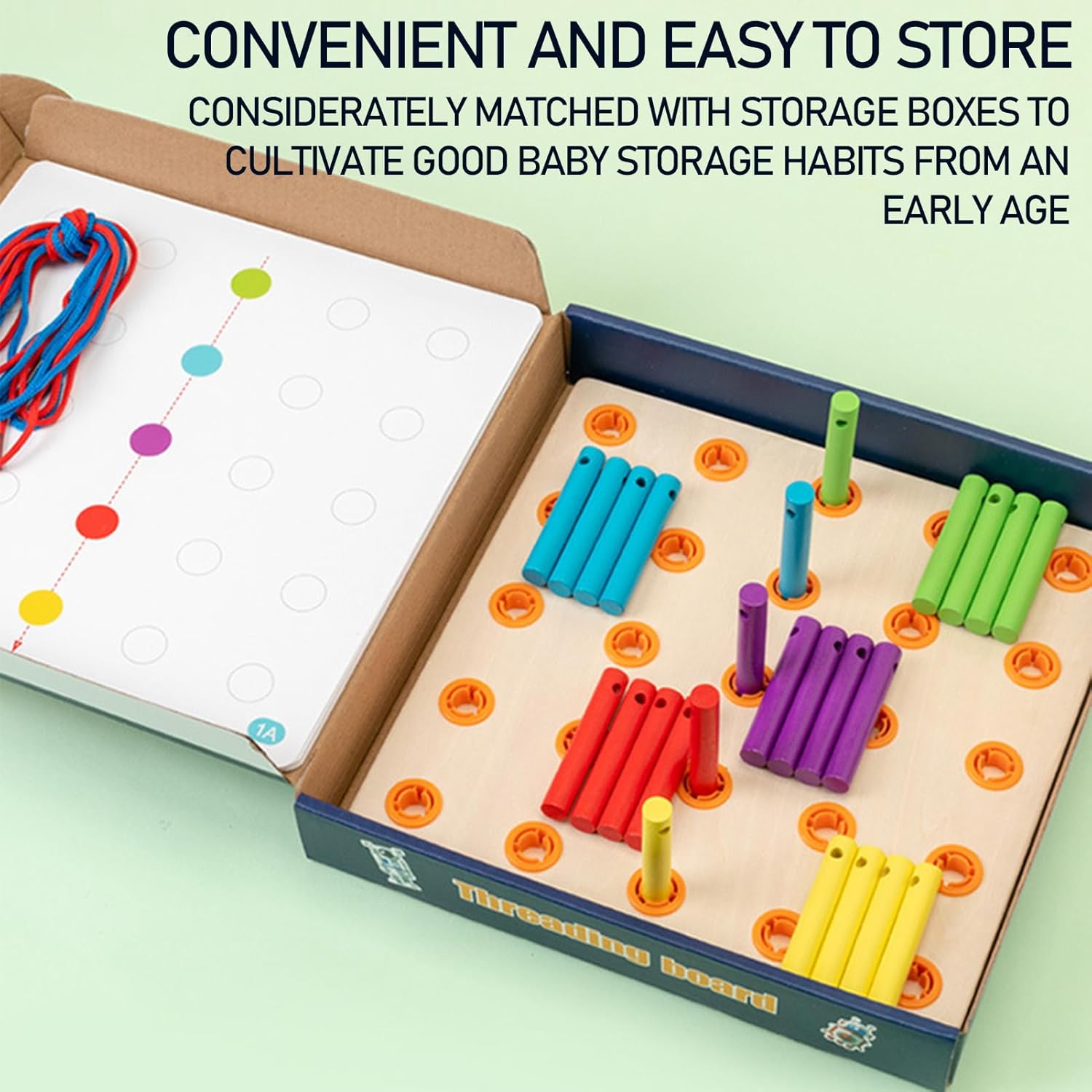 Joc educativ de tip Montessori, Geobord, 3 ani+