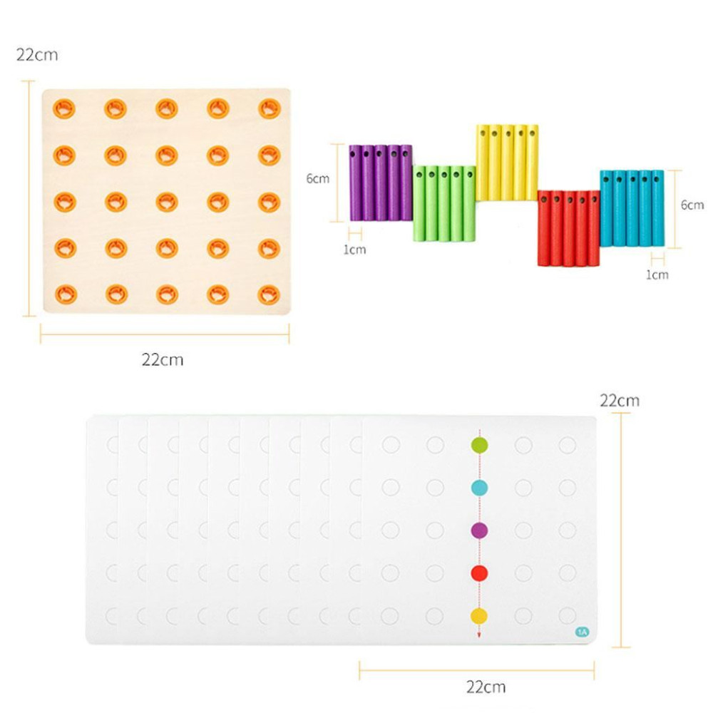 Joc educativ de tip Montessori, Geobord, 3 ani+