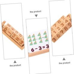 Joc educativ din lemn cu cifre si operatiuni, 4 ani+ 01