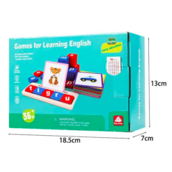 Joc fonetic din lemn, pentru invatare limba engleza, 3 ani 01