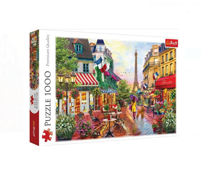 Puzzle Trefl 1000 piese, Priveliste din Paris