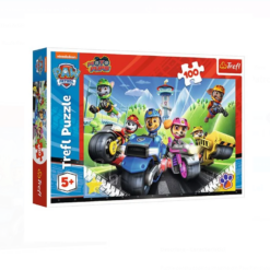 Puzzle Trefl carton 100 piese, Paw Patrol cu Vehicule