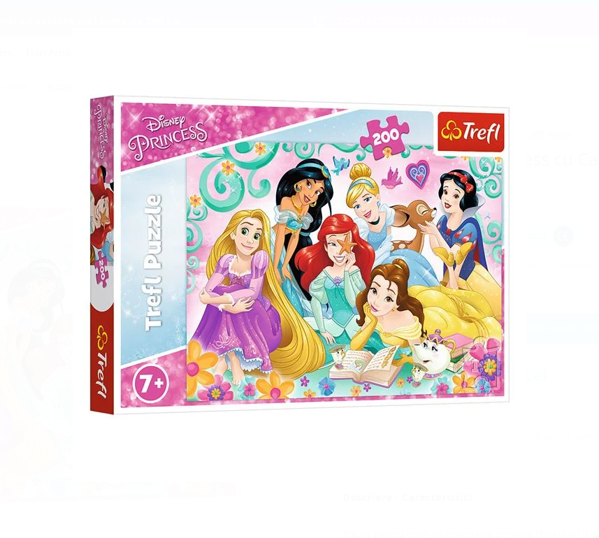 Puzzle Trefl carton 200 piese, Printese Disney