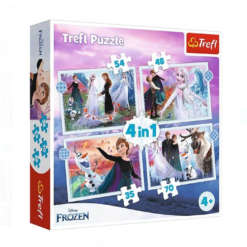 Puzzle Trefl carton 4 in 1, Frozen 2