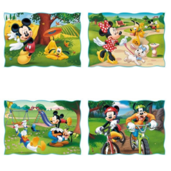Puzzle Trefl carton 4 in 1, Mickey si prietenii