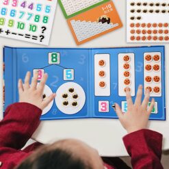 Puzzle magnetic, tip carte cu stickere reutilizabile, Aritmetica, 3 ani+