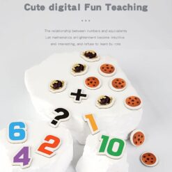 Puzzle magnetic, tip carte cu stickere reutilizabile, Aritmetica, 3 ani+