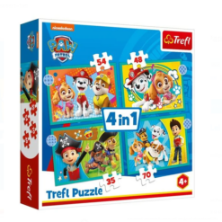 PuzzleTrefl carton 4 in 1, Paw Patrol