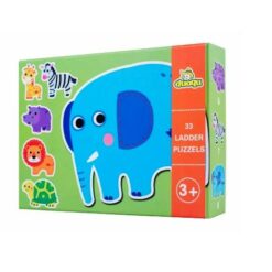 Set 6 Puzzle din carton cu 6 Animale din savana, 3 ani