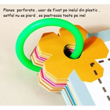 Set 60 planse reutilizabile de desen, 3 ani