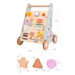 Antepremergator din lemn cu activitati de tip Montessori, 6 luni+