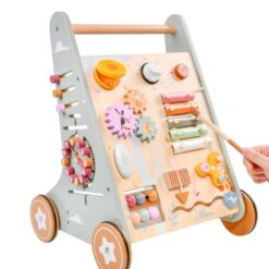 Antepremergator din lemn cu activitati de tip Montessori, 6 luni+