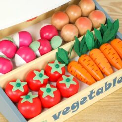 Cantar din lemn cu accesorii legume, 3 ani 02