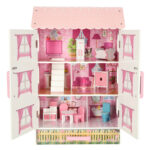 Casa de papusi din lemn, 80 CM, LULILO