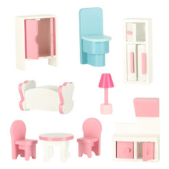 Casa de papusi din lemn, 80 CM, LULILO