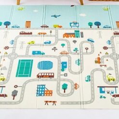 Covor pliabil de joaca, termoizolant cu doua fete 200 x 180 cm, Orasel 0001