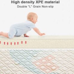 Covor pliabil de joaca, termoizolant cu doua fete 200 x 180 cm, Orasel 001