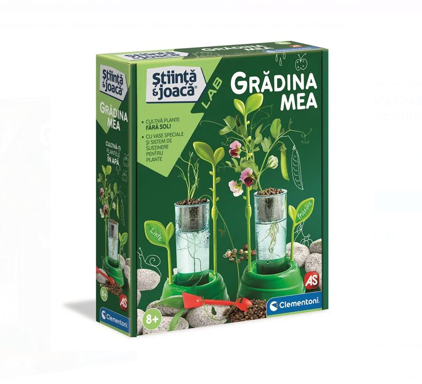 Joc creativ Stiinta si joaca, Gradina Mea, 8 ani+