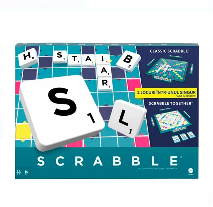 Joc de societate Scrabble 2 in 1, 10 ani+
