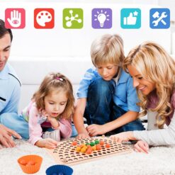 Joc de sortare și transfer cu bile colorate, 3 ani 06