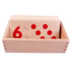 Joc de tip Montessori, Numere și Cantități, Set de potrivire 01