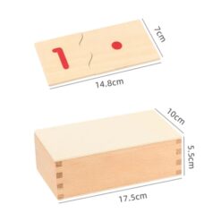 Joc de tip Montessori, Numere și Cantități, Set de potrivire 01