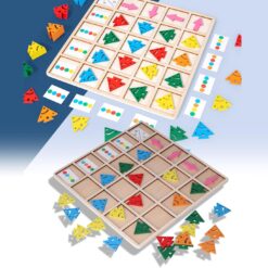 Joc de tip Montessori, de secvențialitate și orientare spațială, 3 ani