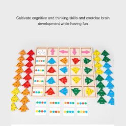 Joc de tip Montessori, de secvențialitate și orientare spațială, 3 ani