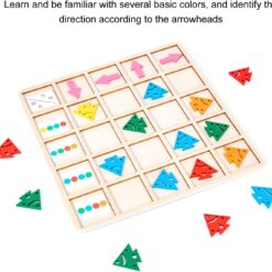 Joc de tip Montessori, de secvențialitate și orientare spațială, 3 ani