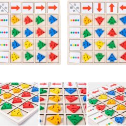 Joc de tip Montessori, de secvențialitate și orientare spațială, 3 ani