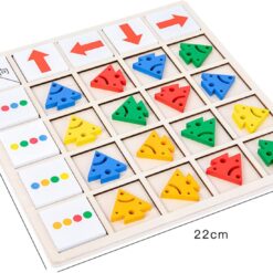 Joc de tip Montessori, de secvențialitate și orientare spațială, 3 ani