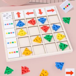 Joc de tip Montessori, de secvențialitate și orientare spațială, 3 ani