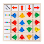 Joc de tip Montessori, de secvențialitate și orientare spațială, 3 ani