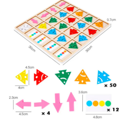 Joc de tip Montessori, de secvențialitate și orientare spațială, 3 ani