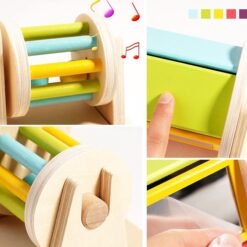 Joc de tip Montessori,Tambur cu bile, 6 LUNI+ 002