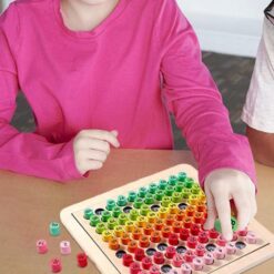 Joc educativ din lemn, Tabla Inmultirii, 100 piese, 7 ani+ 01