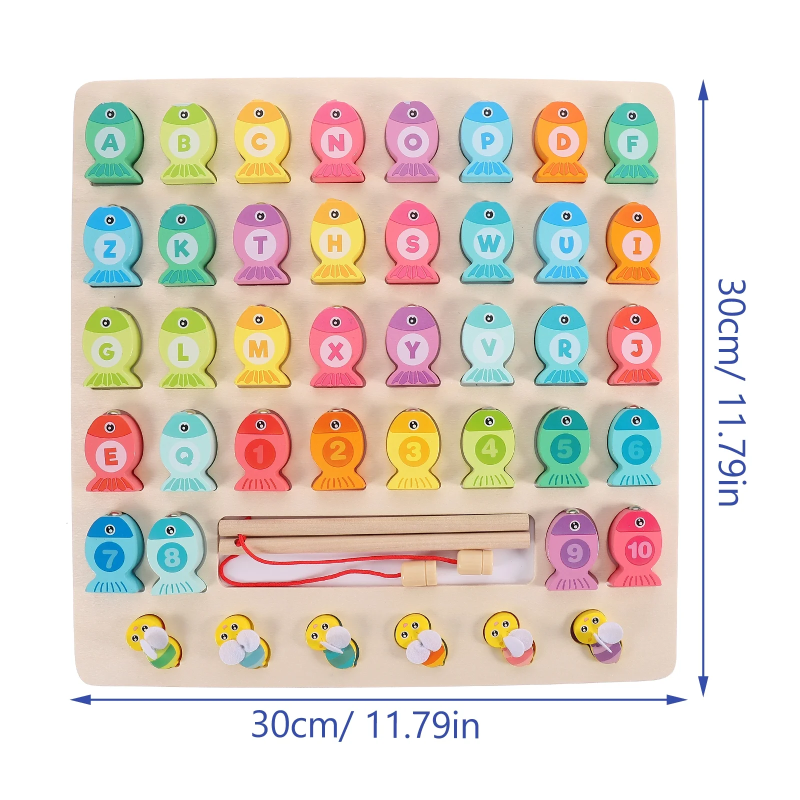 Joc magnetic de pescuit, Litere si cifre si Abinute, 3 ani 04