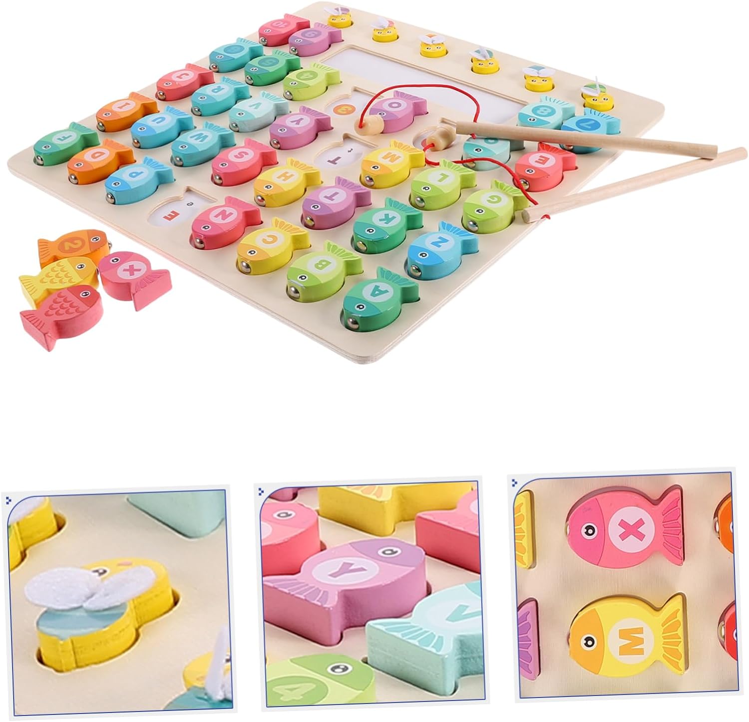 Joc magnetic de pescuit, Litere si cifre si Abinute, 3 ani 04