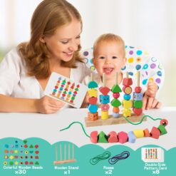 Joc sortare, insiruire - Margele Montessori, 2 ani 01