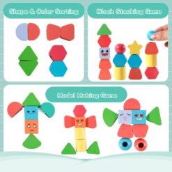 Joc sortare, insiruire - Margele Montessori, 2 ani 01