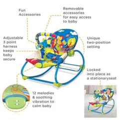 Leagan electric bebelusi, 2 in 1, Mastela 04