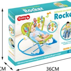 Leagan electric bebelusi cu melodii si vibratii, 2 in 1, Rocker 01