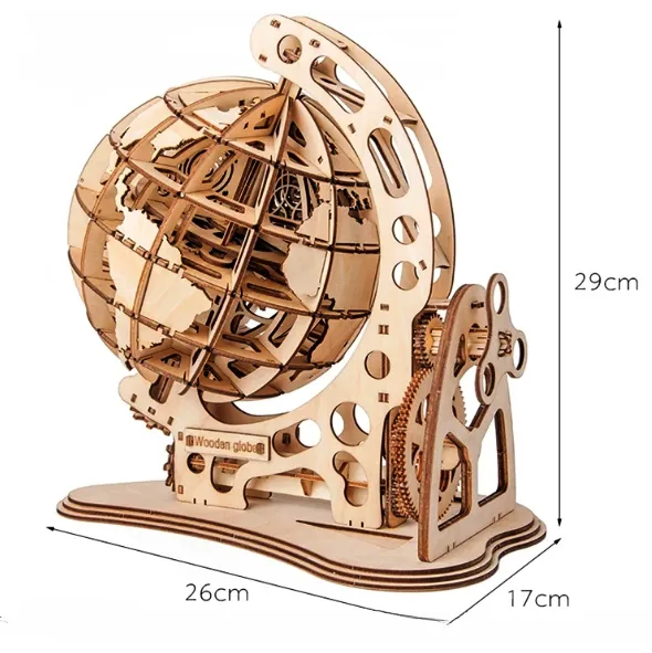 Macheta din lemn Glob pamantesc, 172 piese