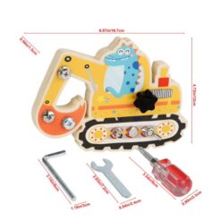 Mini Busy Board Montessori, Banc de Lucru pentru Dezvoltarea Motricității Fine, 3 ani 01